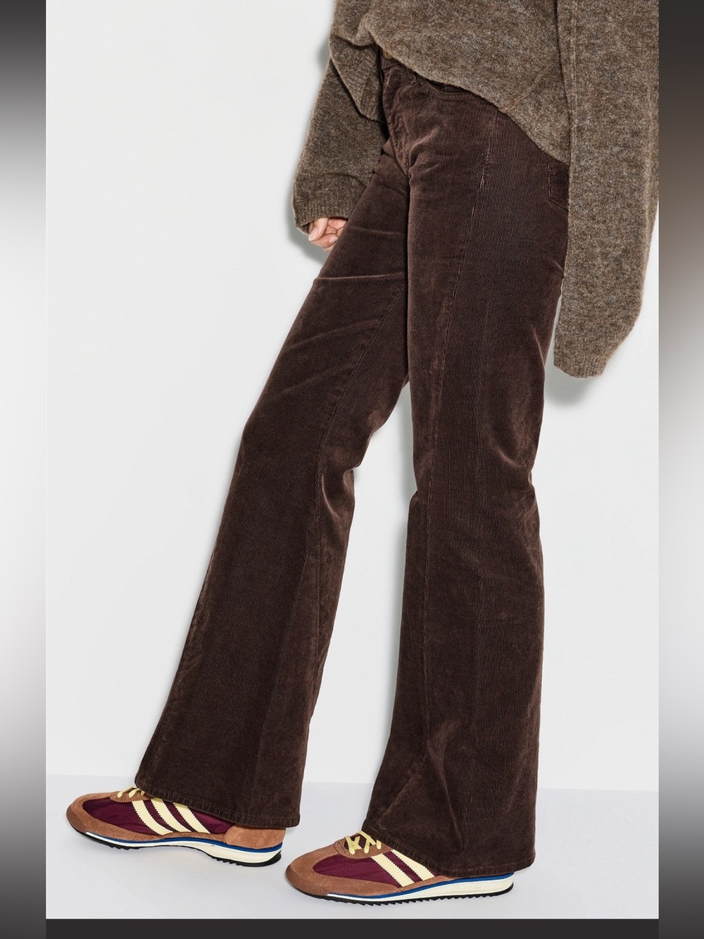 7 for All Mankind DOJO Tailorless Brown Corduroy Jeans - 26 x 32 NWT - Picture 4 of 14